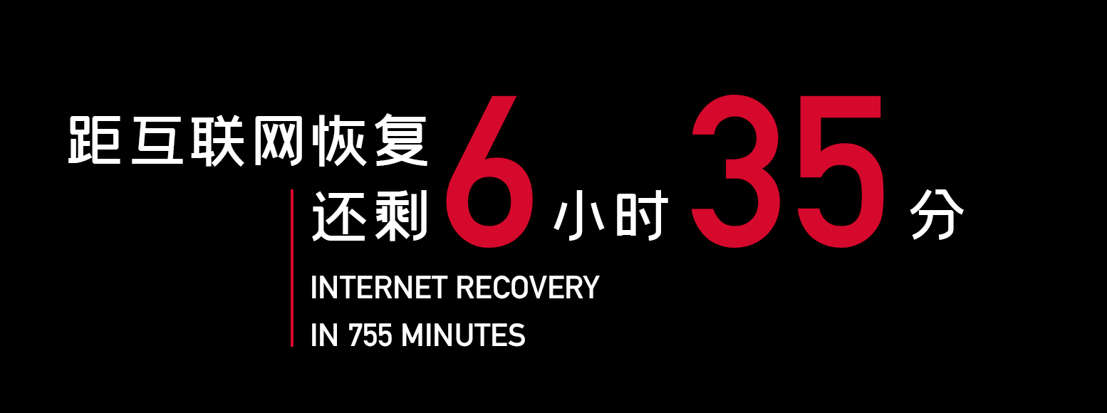 internet recovery in 755 minutes